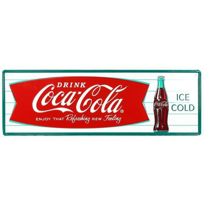 Contemporary Tin Coca-Cola Sign