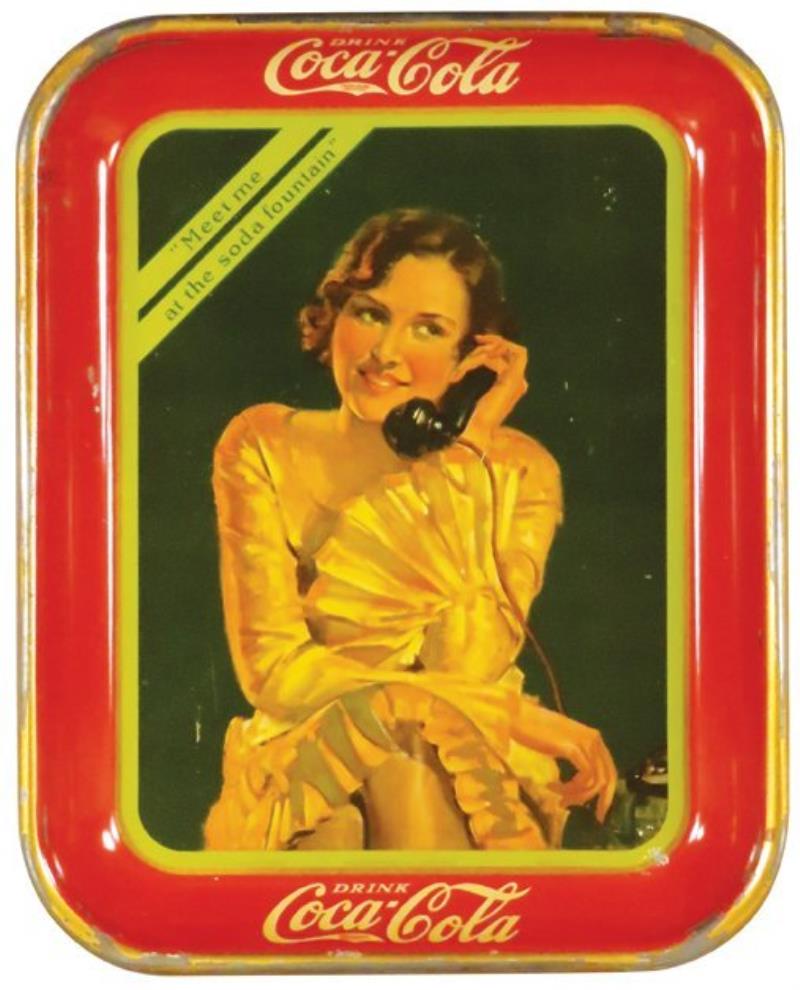 1930 Coca Cola Tin Serving Tray