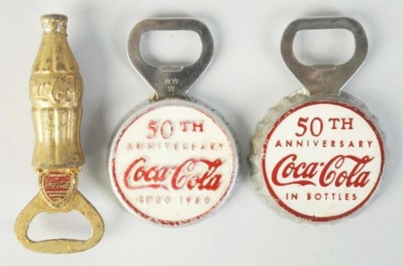 Coca-Cola Bottle Openers 1940s-50s.