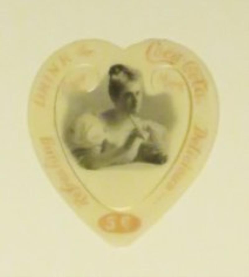 1899 Coca Cola Celluloid Heart Book Mark