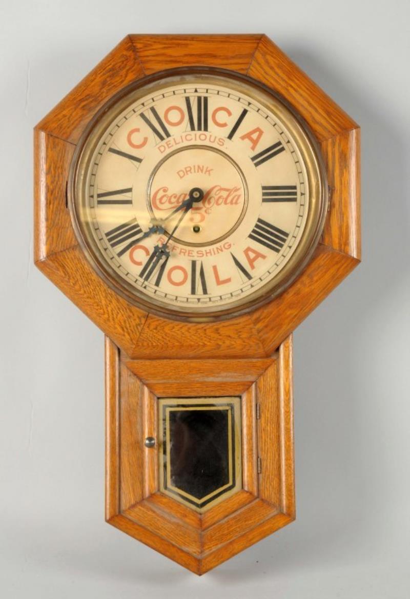 CocaCola Regulator Clock with Girl Decal Value & Price Guide
