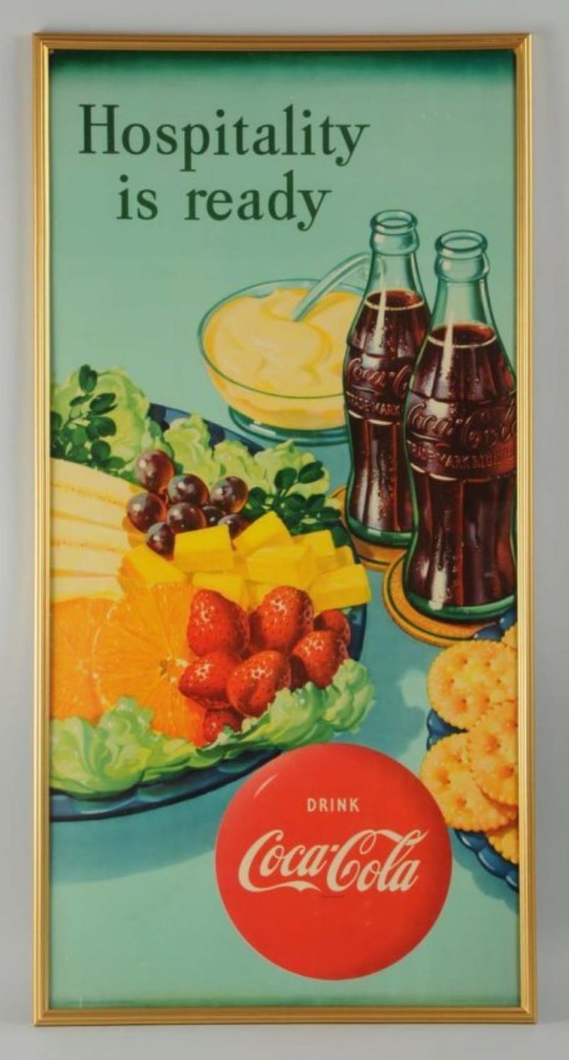 1950 Tall Coca-Cola Poster.