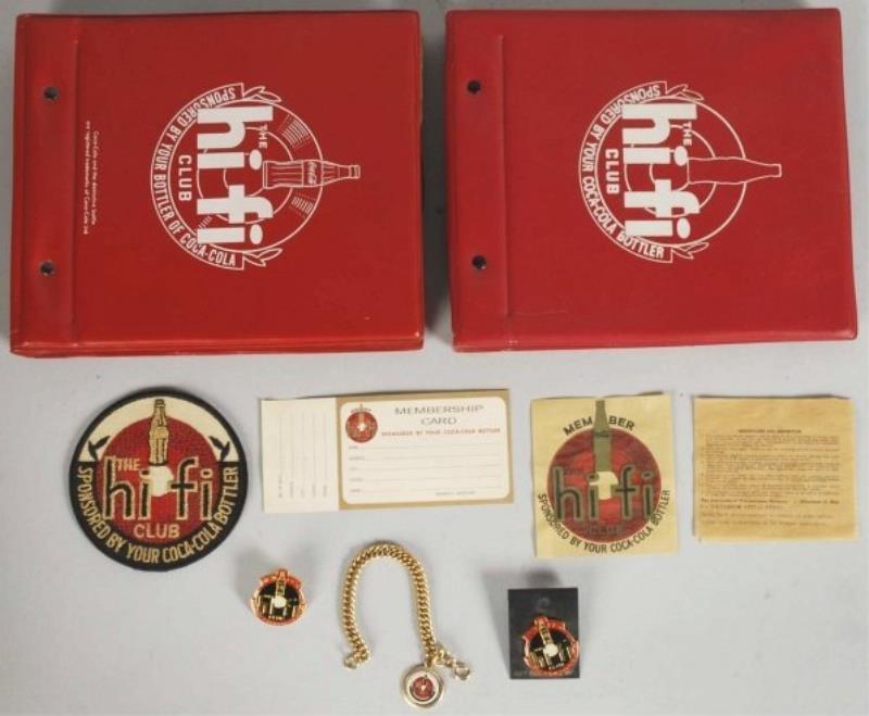 Coca-Cola Hi-Fi Club Items.