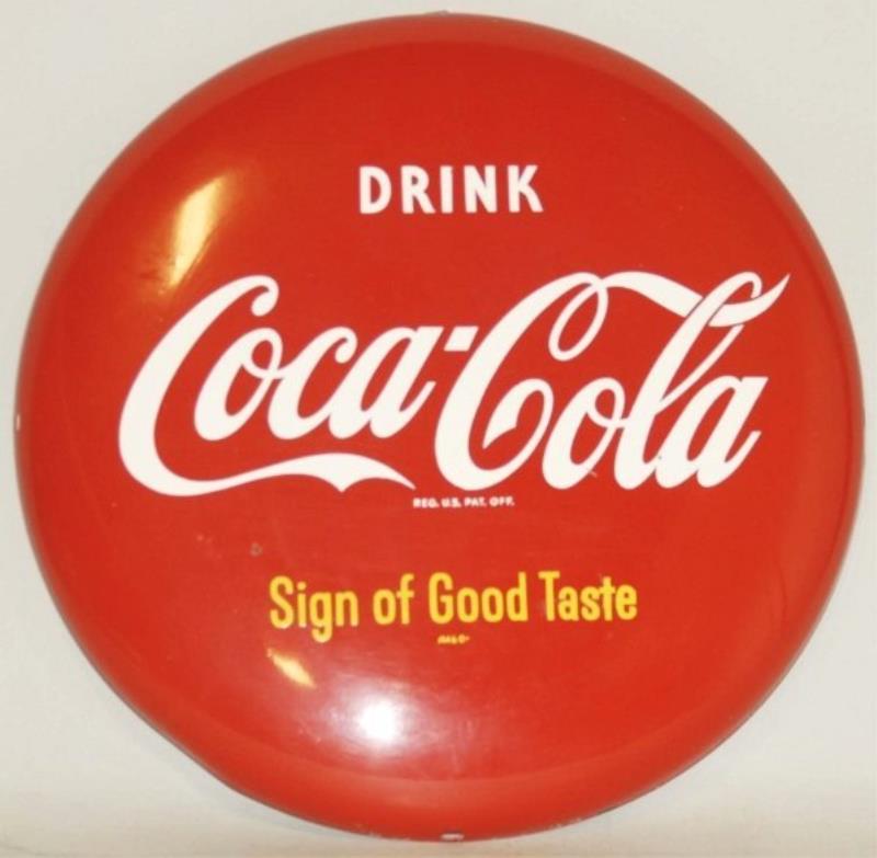 Coca-Cola Sign of Good Taste Button.