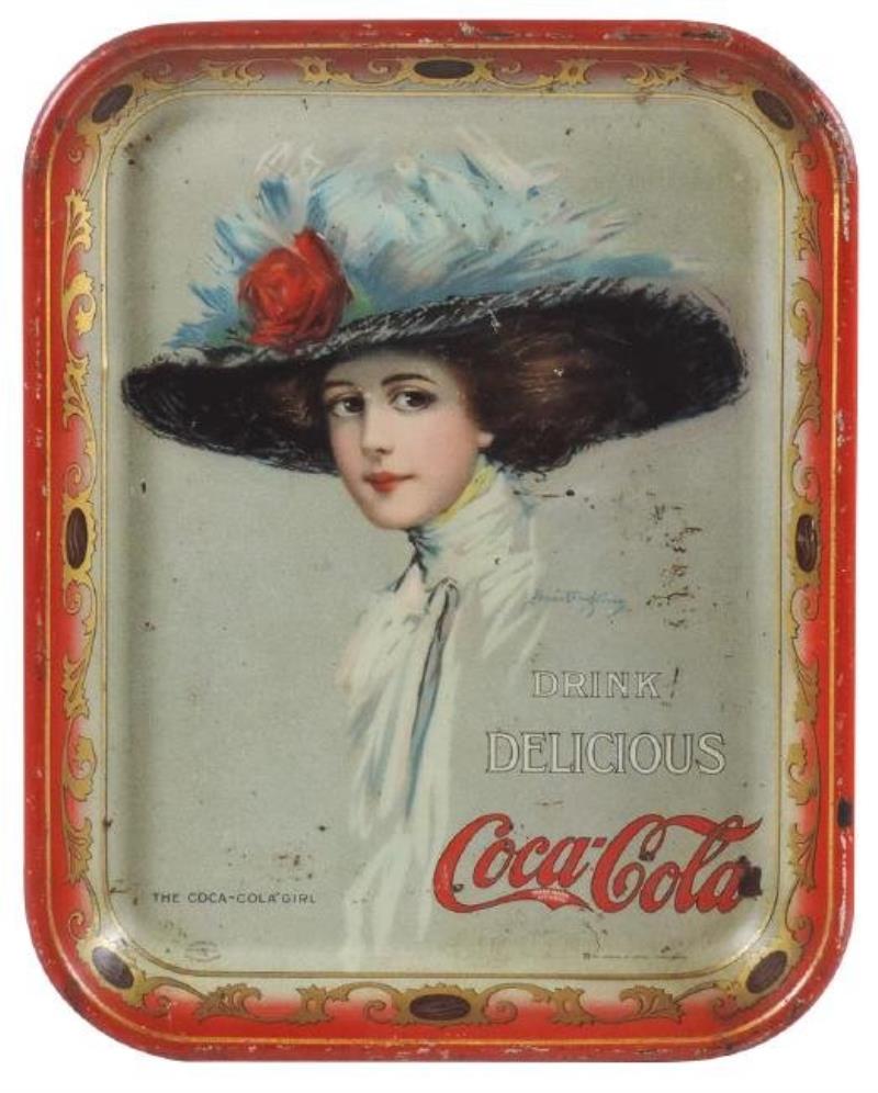 Coca-Cola serving tray, 1910, 