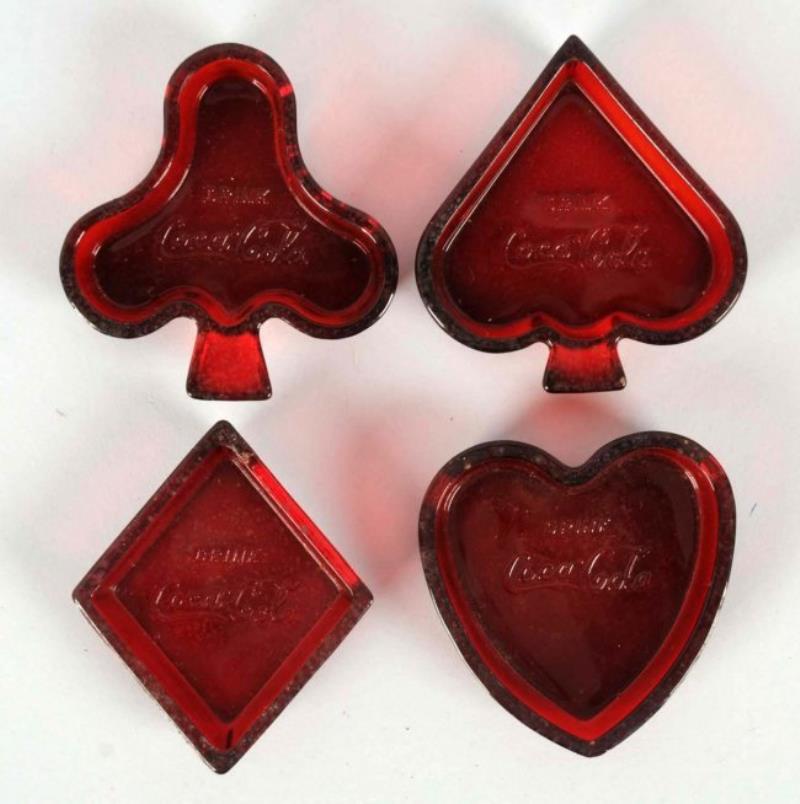 1950s Coca-Cola Ruby Glass Dishes.