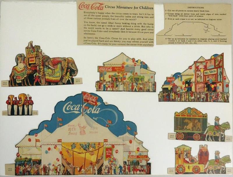 1927 COCA-COLA "CIRCUS MINIATURE FOR CHILDREN"