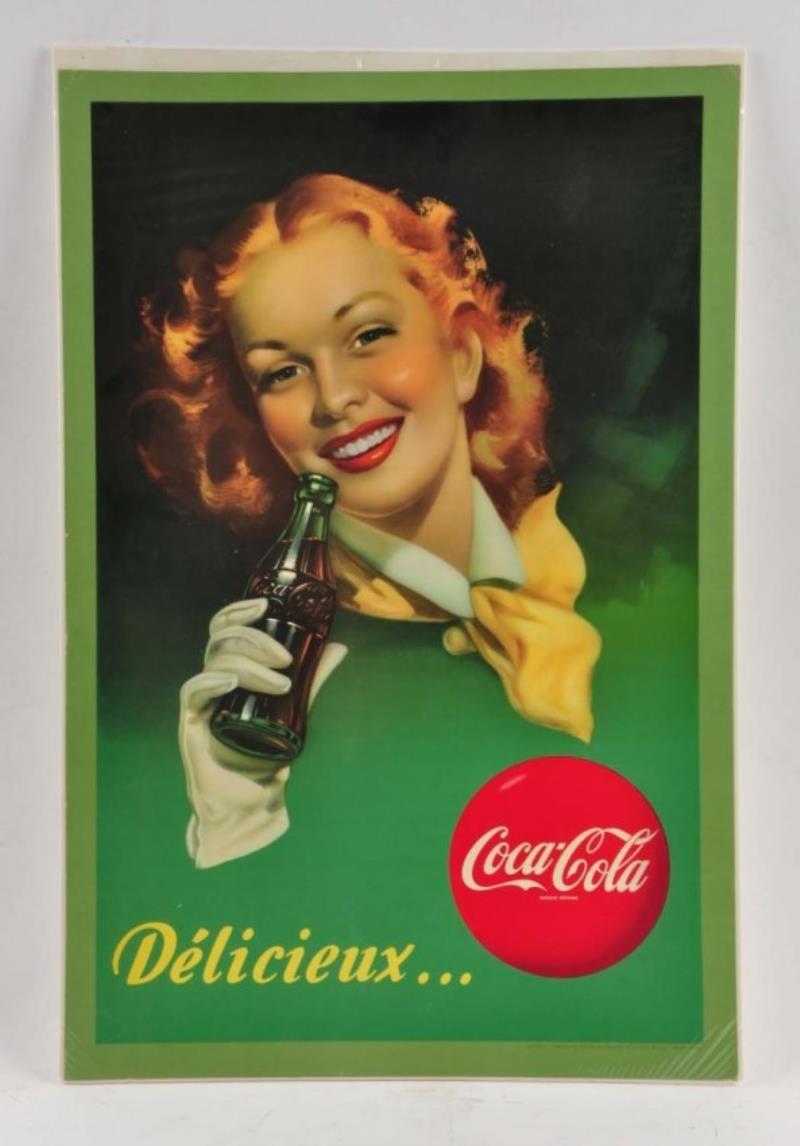 French Coca Cola Advertising Sign