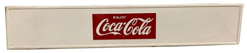 Embossed Tin Coca-Cola Sign With Privilege Panels