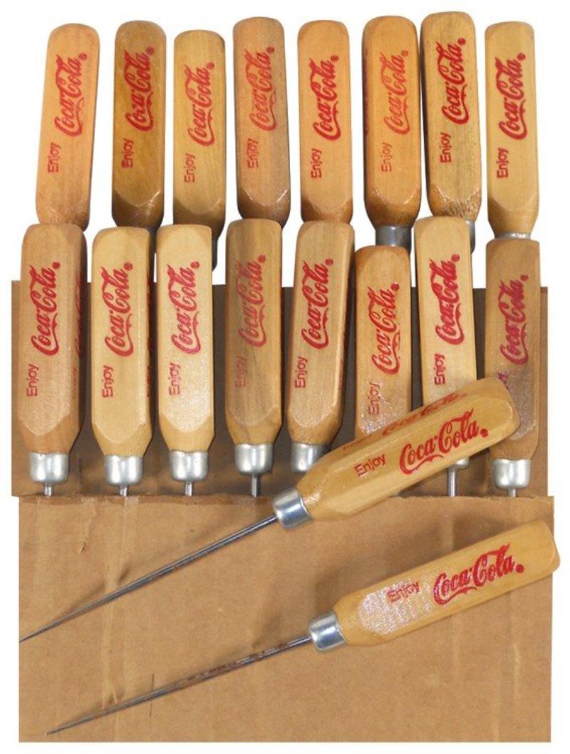 Enjoy Coca-Cola ice picks (18), new old stock in E