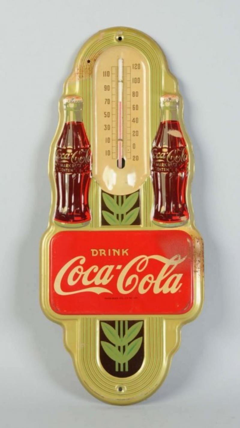 1941 Coca - Cola Tin Thermometer Value & Price Guide