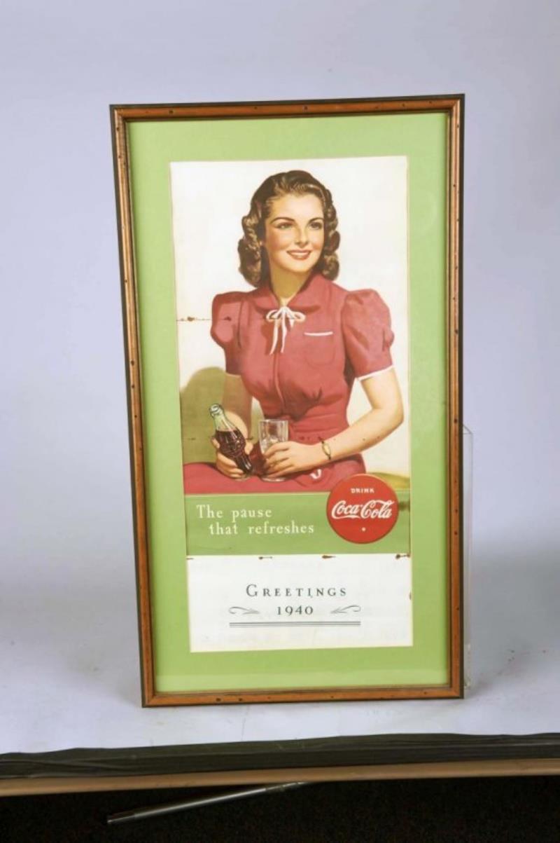 Coca Cola Of Canada 1940 Advertising Calendar