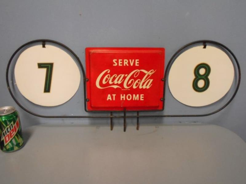 1950's Coca Cola grocery store isle marker sign