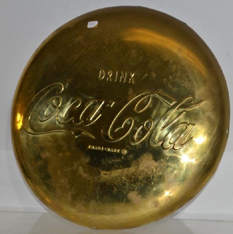 Coca Cola Lollipop Sign Solid brass sign from an ice