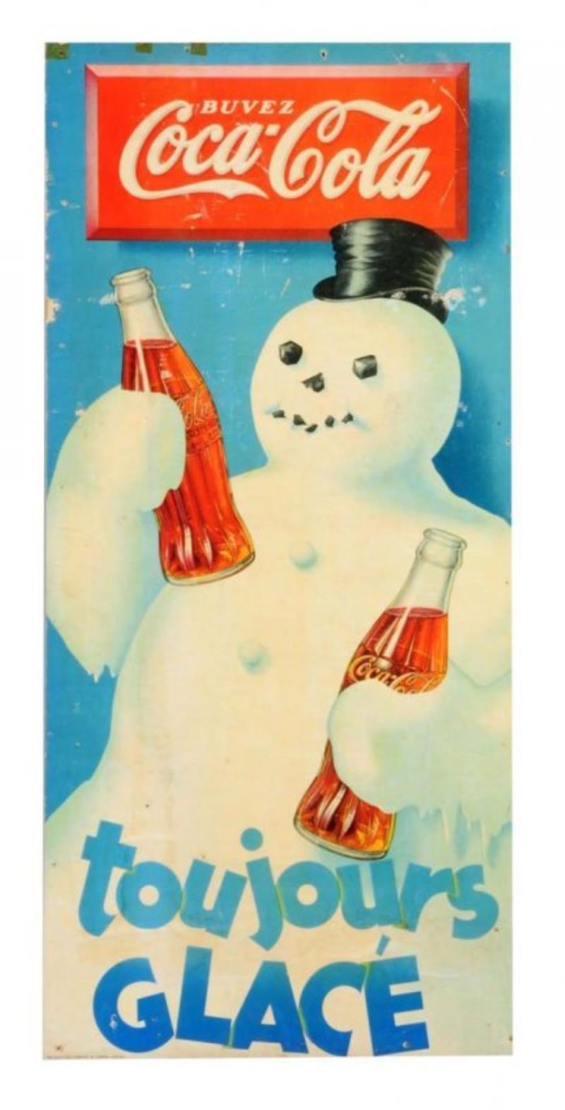 1930's Coca - Cola French - Canadian Poster