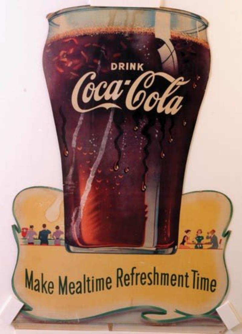 1953 Coca-Cola cardboard cutout