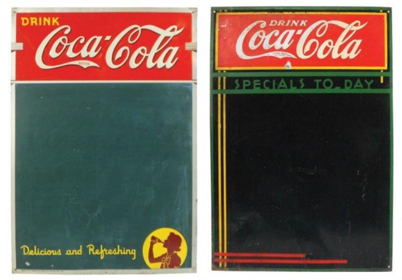 Coca-Cola menu boards (2), "Drink Coca-Cola Specials