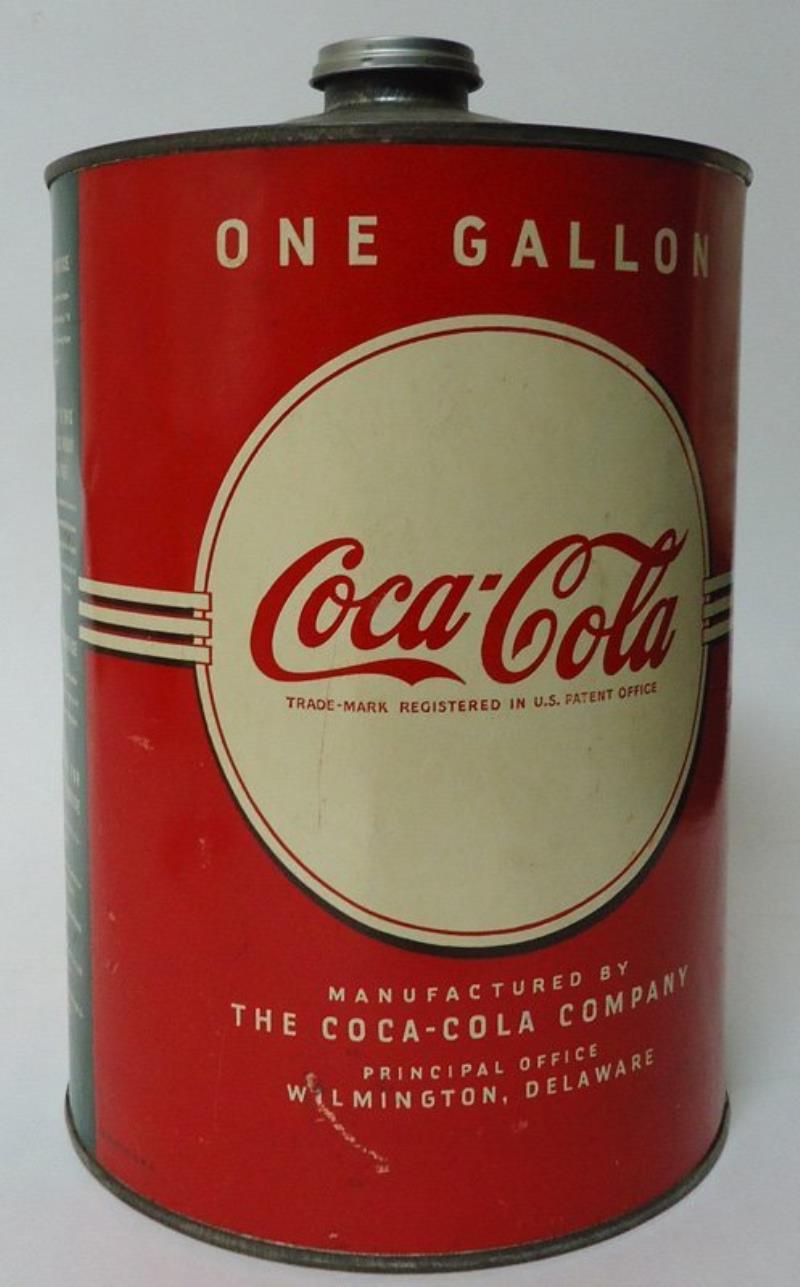 COCACOLA SYRUP CAN 1950'S Value & Price Guide