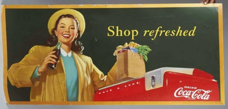 Coca Cola Cardboard Litho Advertising Sign Value & Price Guide