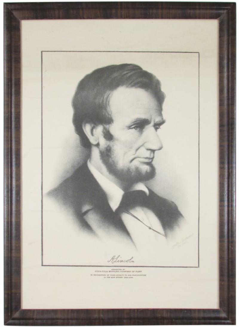 Portrait of Lincoln Produced for Coca Cola