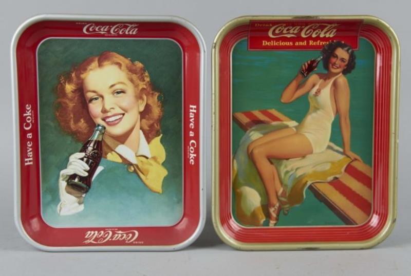 Coca Cola Tin Serving Trays