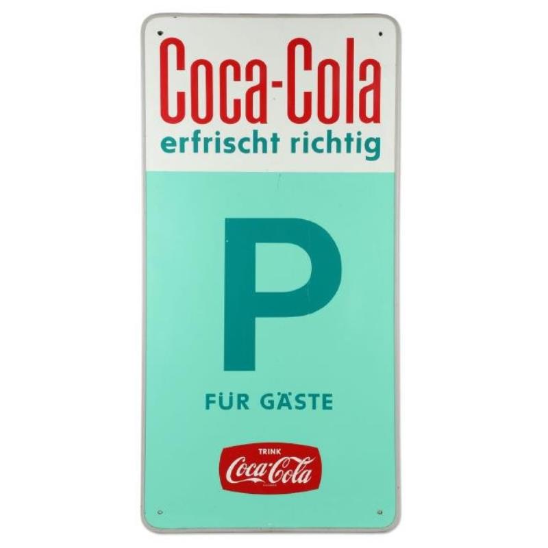 C. 1960 German Coca-Cola Parking Sign