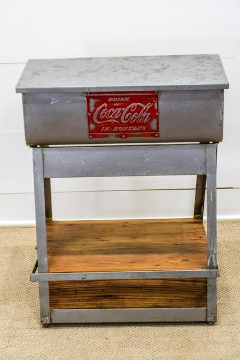 Industrial Cooler Advertising Coca-Cola 33 1/2"H, 25"