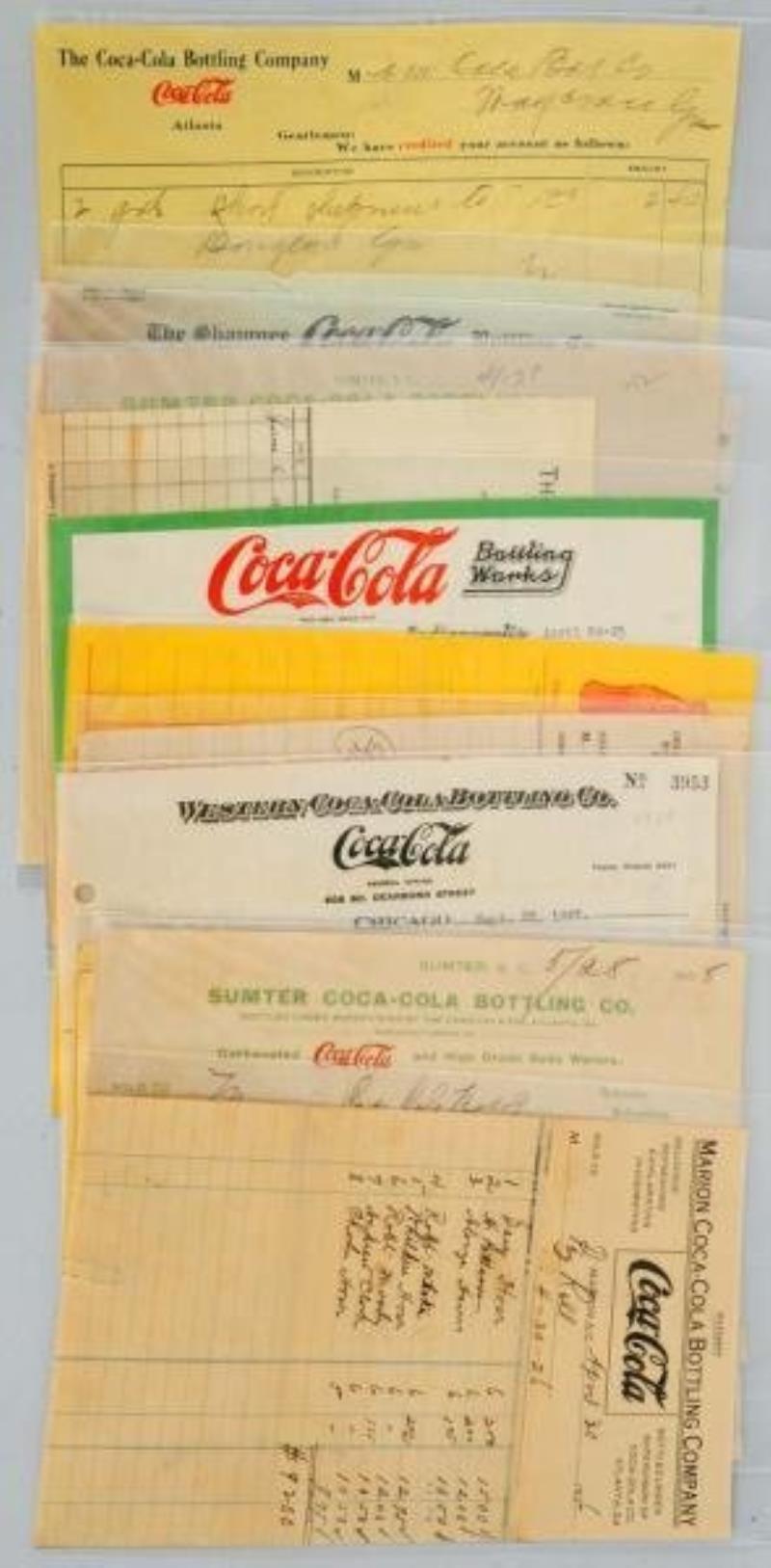 Coca-Cola Bill Heads & The Like