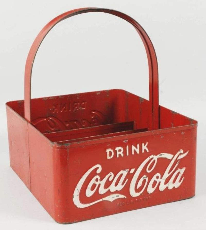 Metal Coca-Cola Carry-All Dispenser.