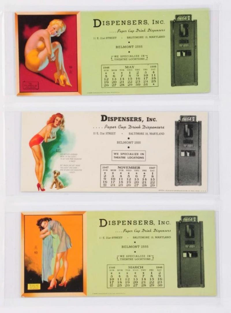 Blotters Showing Vending Machines.