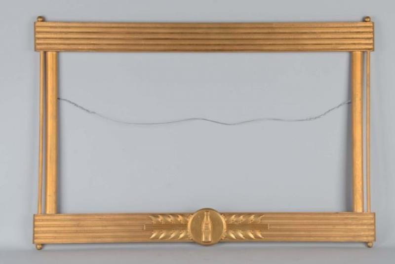 Coca Cola Advertising Gold Frame