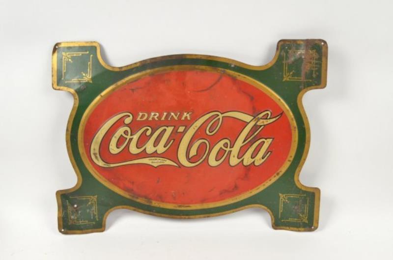 Coca-Cola 1920's Tin "Turtle" Advertising Sign