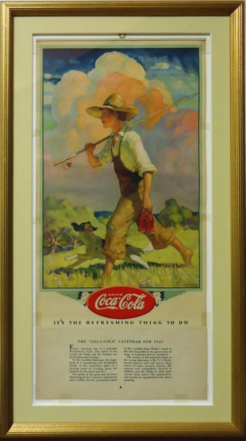 COCA-COLA CALENDAR 1937