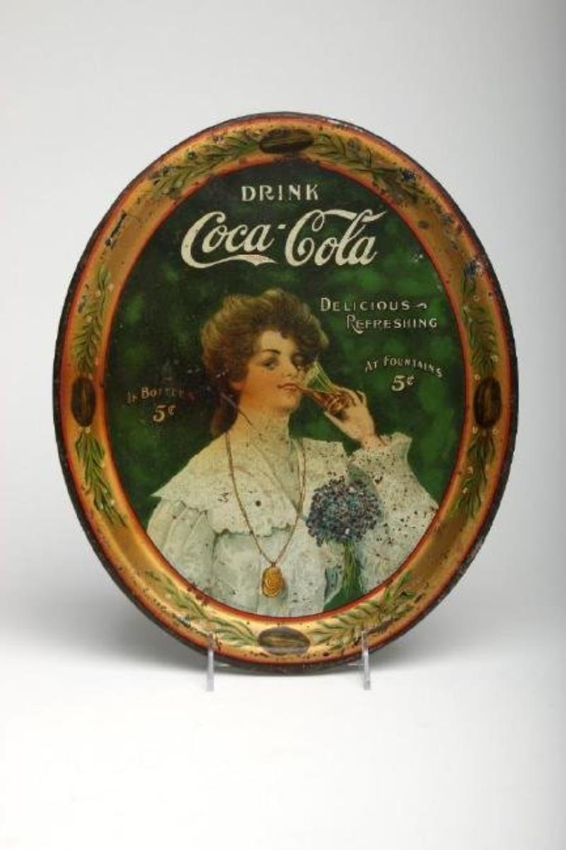 1906 Coca-Cola Oval Juanita Serving Tray