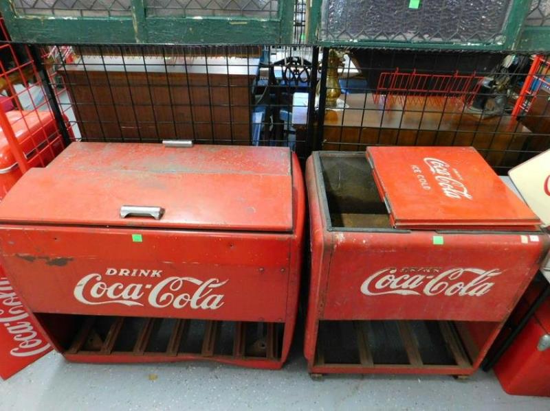 2 Coca-Cola Chest Bottle Coolers