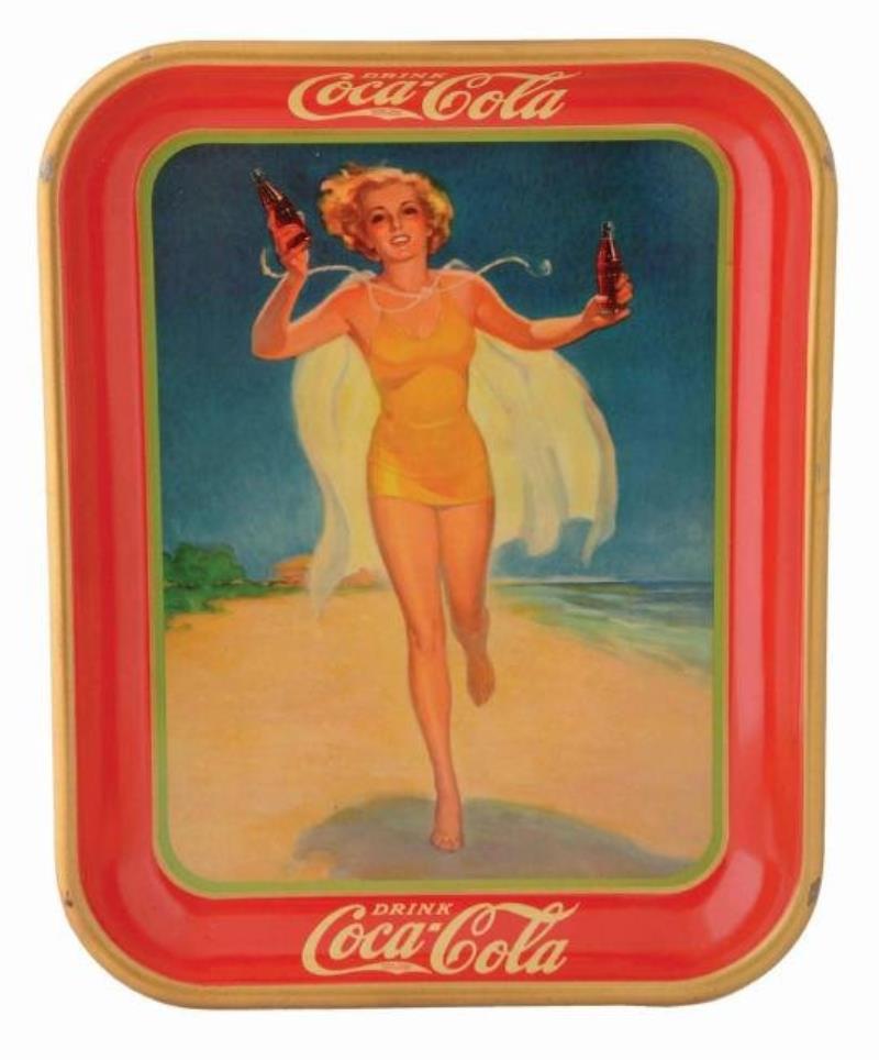 1937 Coca-Cola Tin Advertising Tray