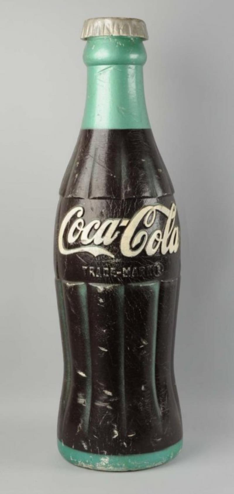 1950s Coca-Cola Styrofoam Display Bottle.