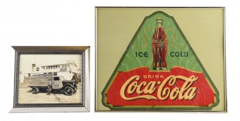 Original Coca - Cola Delivery Truck Photograph & Decal.
