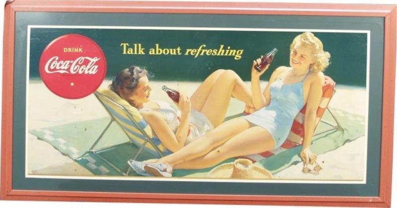 Very Large Coca Cola "Talk About Refreshing" Cardb