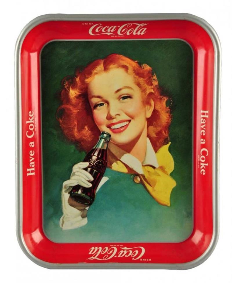 1950 - 1952 Coca - Cola Serving Tray