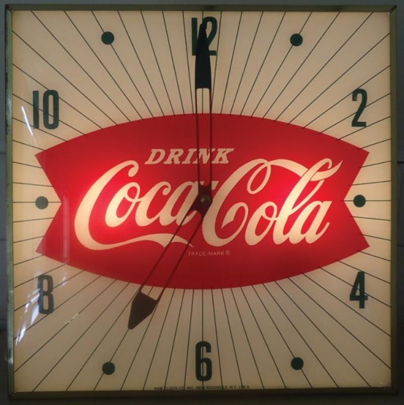 COCA-COLA CLOCK 1950'S