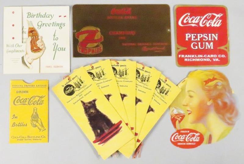 Collection of Coca Cola Ephemra