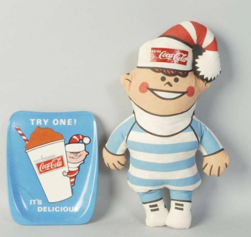 1960s Coca-Cola Stuffed Doll & Change Receiver.