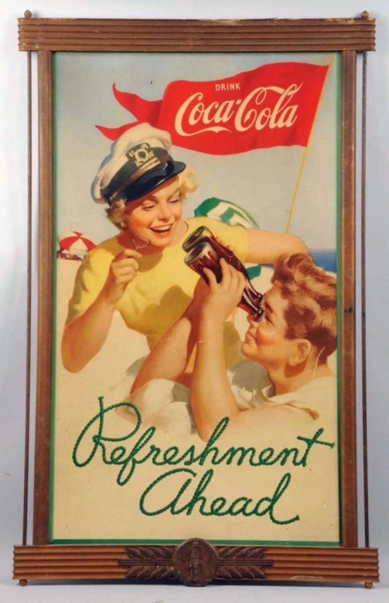 1952 Coca-Cola Poster & Kay Frame.