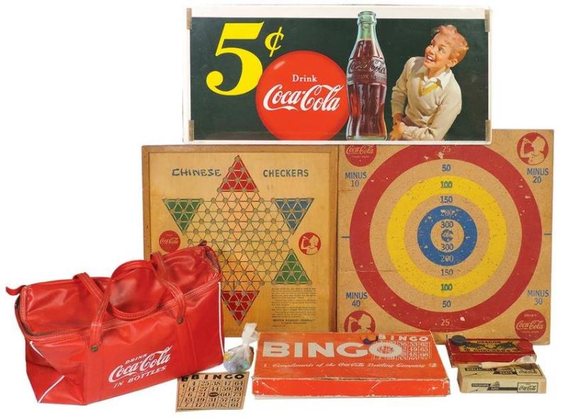 Coca-Cola Sign, Games & Cooler Bag (8 pcs), paper 5