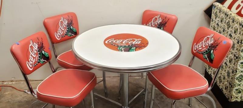 Coca Cola Table and 4 chairs