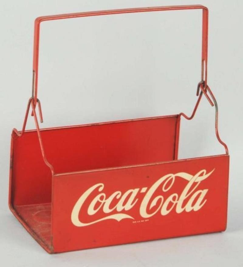 Flop Handle 1940's Coca-Cola Metal Carrier