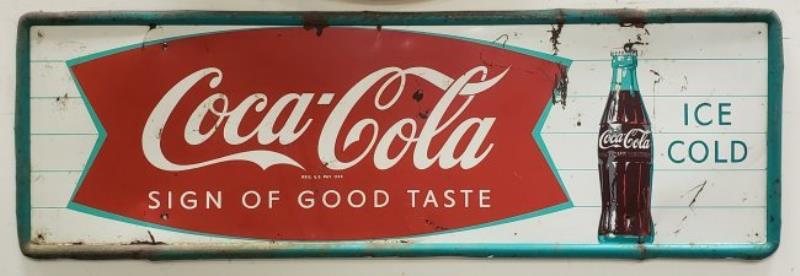Coca Cola Sign of Good Taste Self Framed Sign