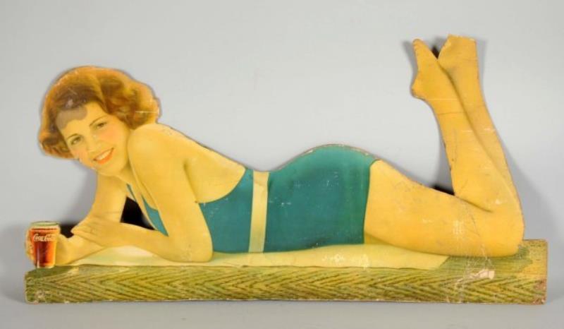 Coca-Cola Bathing Girl Diecut Sign