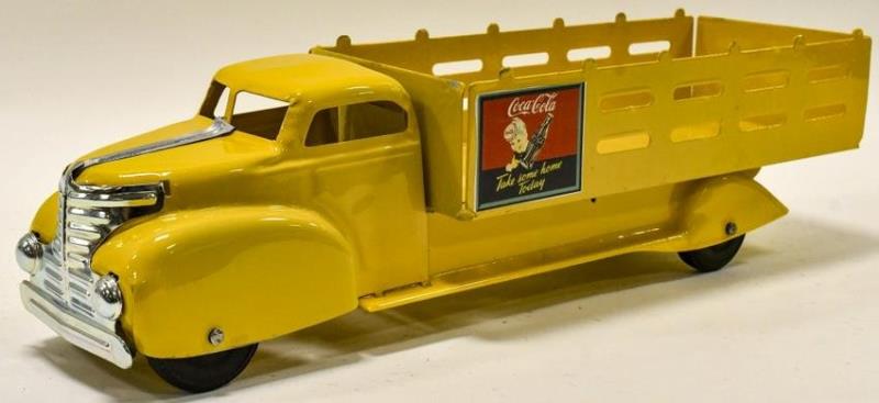 Restored Marx Coca-Cola Stake Truck
